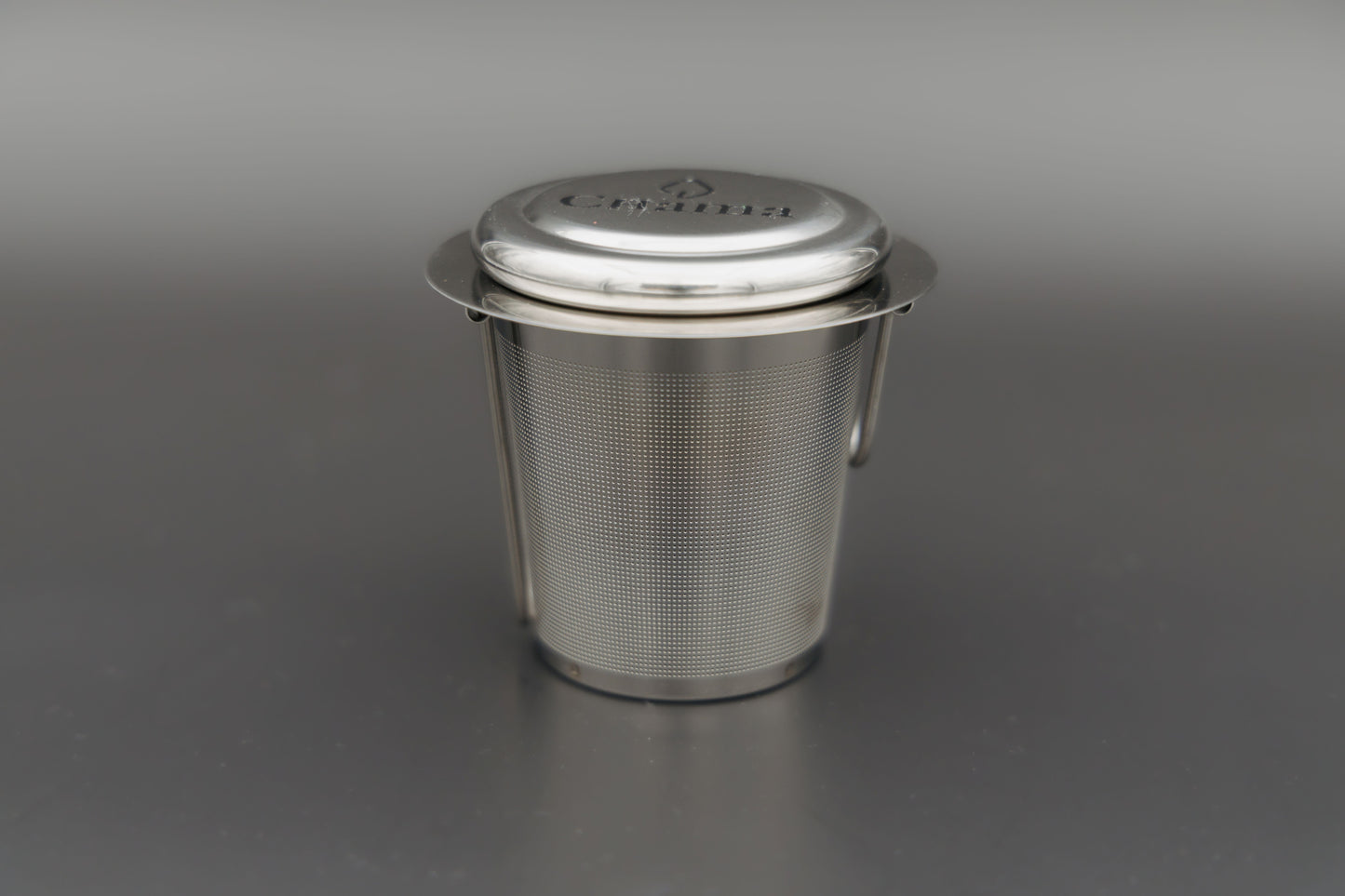 Teefilter klappbar Produktbild Edelstahl mit Deckel Chama Tee Nürnberg