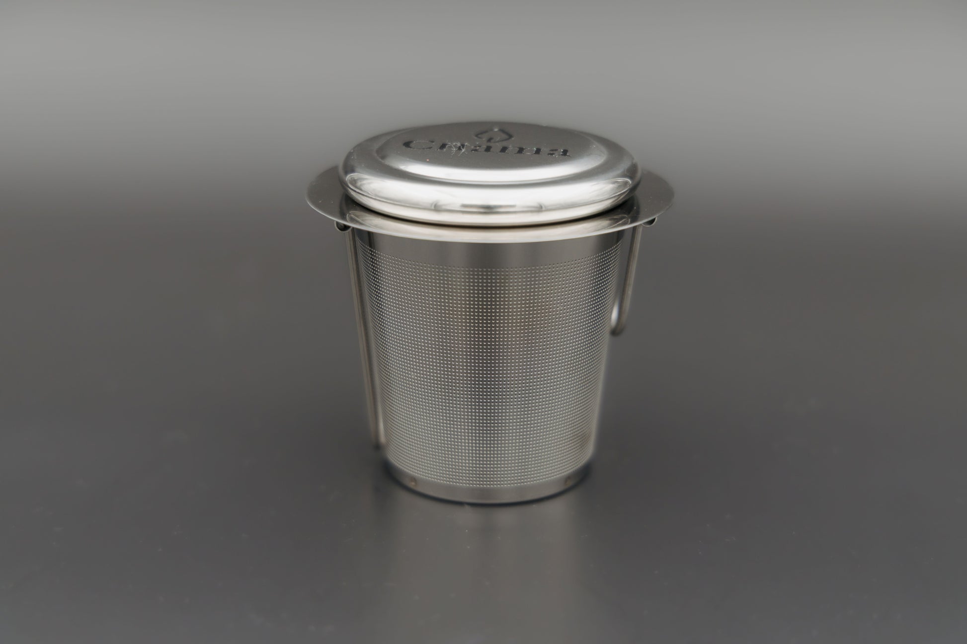 Teefilter klappbar Produktbild Edelstahl mit Deckel Chama Tee Nürnberg