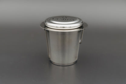 Teefilter klappbar Produktbild Edelstahl mit Deckel Chama Tee Nürnberg